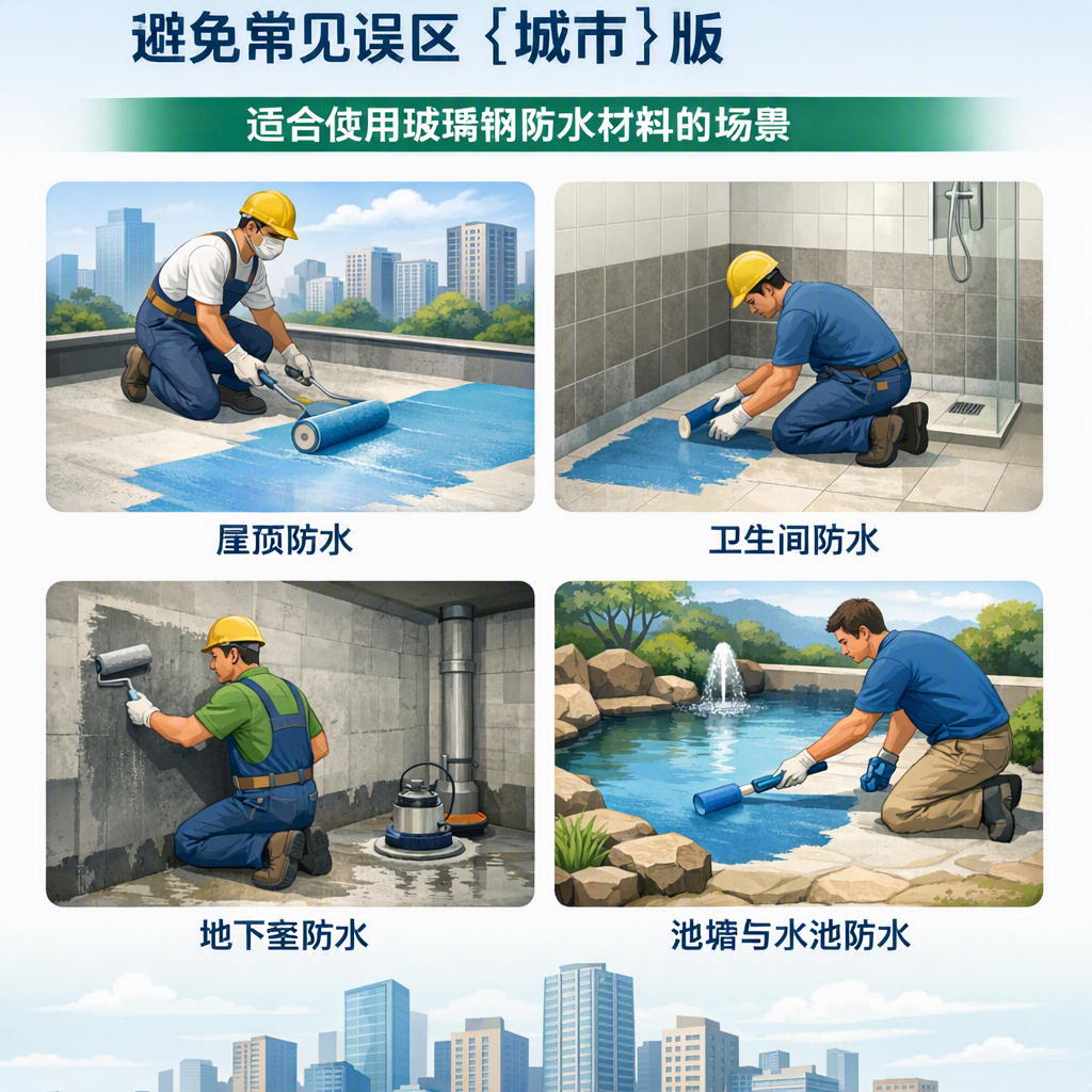 玻璃钢防水材料施工注意事项,避免常见误区 白山 版